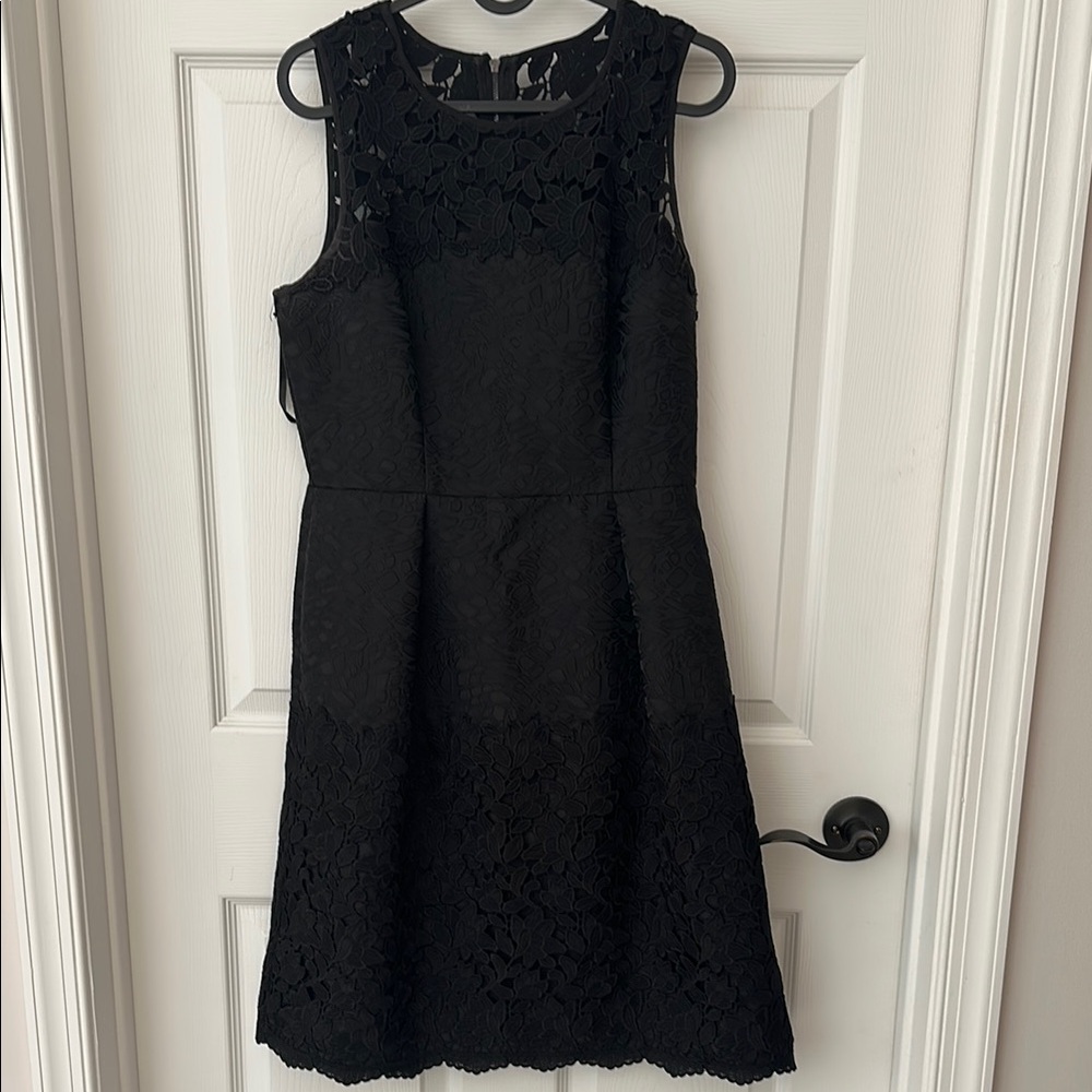 White House Black Market Black Sheath Midi Dress